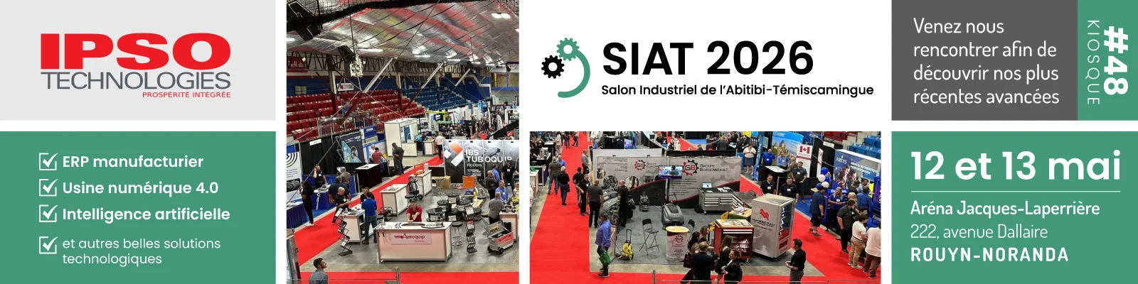 Ipso PME participe au Salon Industriel de l'Abitibi-T&eacute;miscamingue